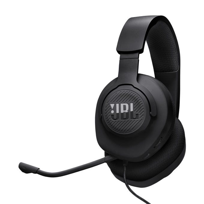 JBL Quantum 100M2 - Black - Wired over-ear gaming headset with detachable mic and mute option - Hero image number null